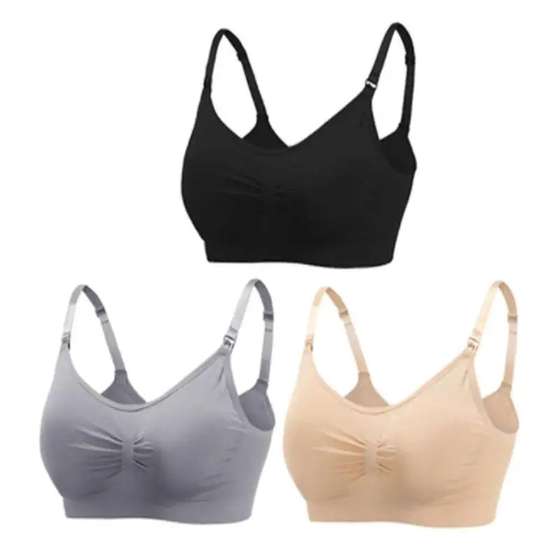 SereneMama – Seamless Nursing Bra 3-Pack