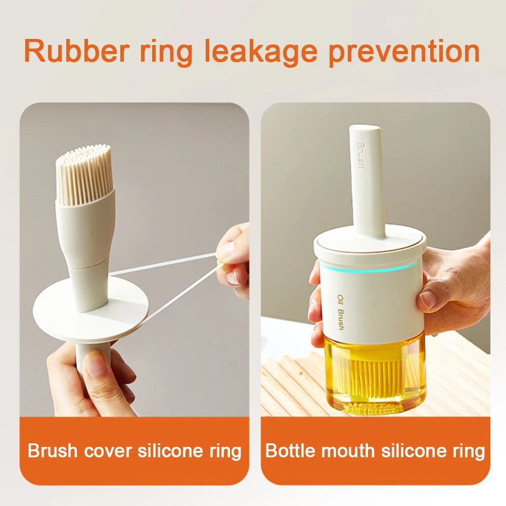 High-Temperature Silicone Oil Brush with Integrated Bottle