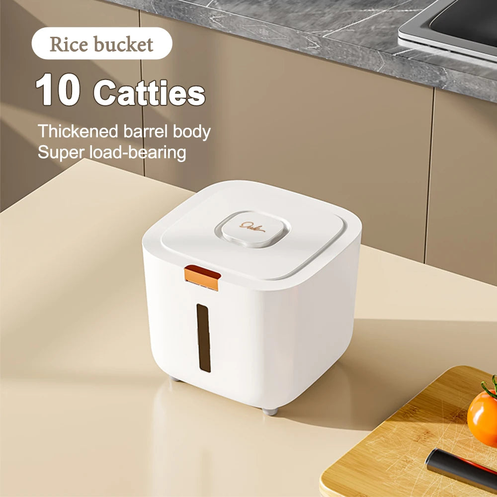 PurePantry Bin – Sealed Rice Dispenser with Lid (5kg/10kg)