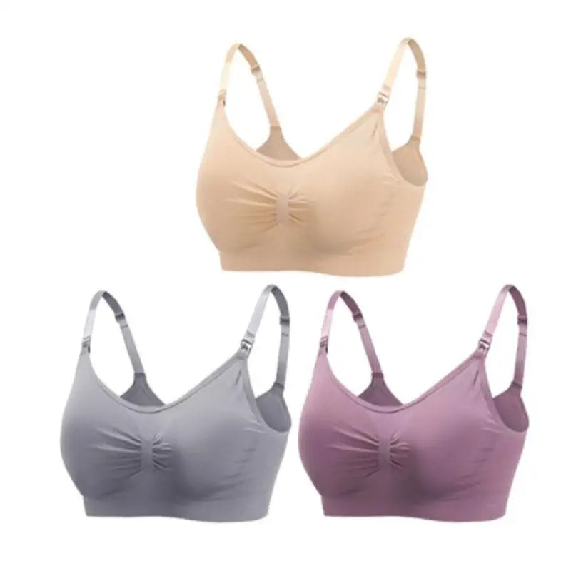 SereneMama – Seamless Nursing Bra 3-Pack