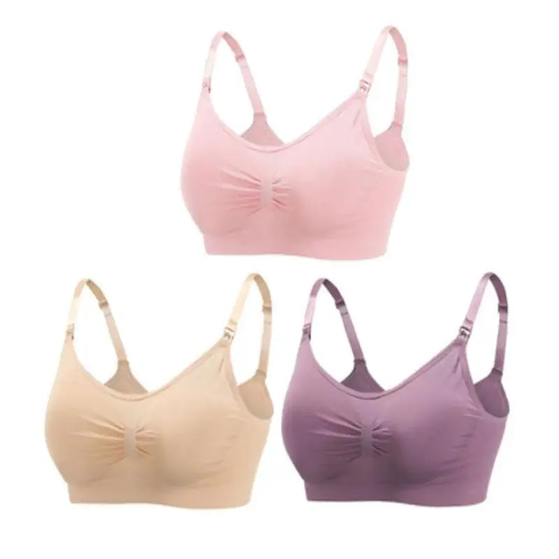 SereneMama – Seamless Nursing Bra 3-Pack