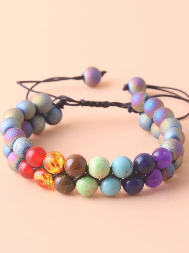 Aura Harmony Bracelet – Chakra Healing & Relaxation Stone Jewellery