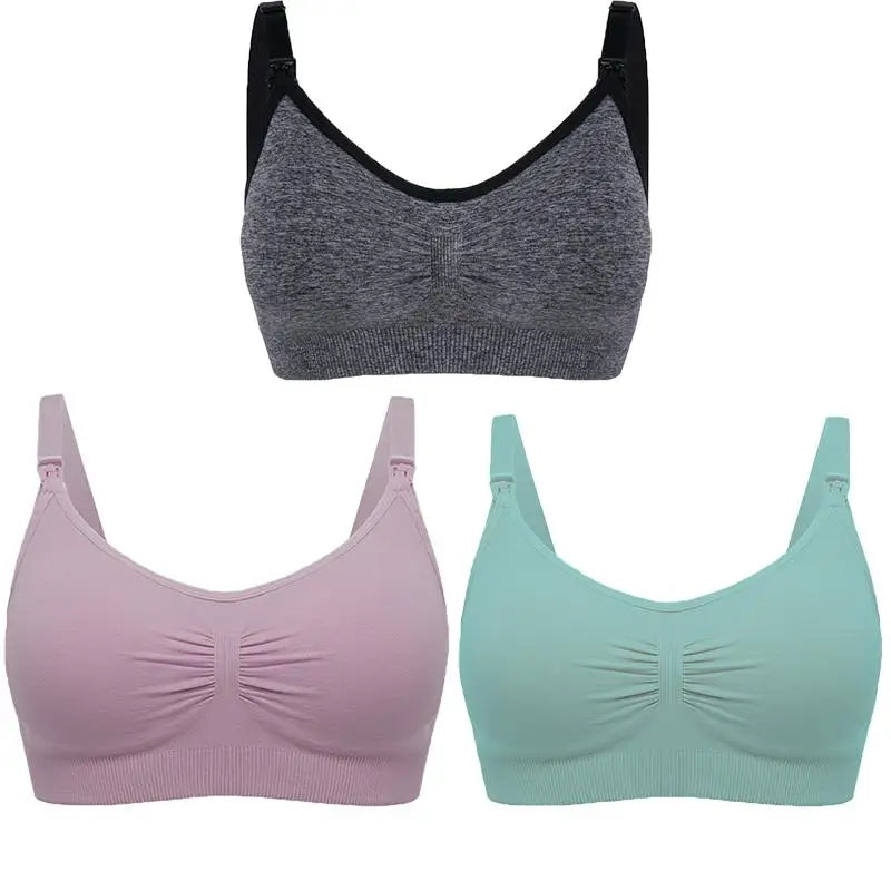 SereneMama – Seamless Nursing Bra 3-Pack