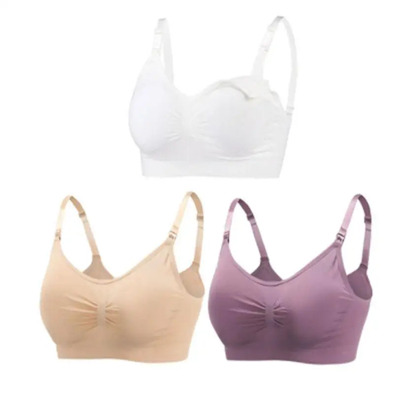 SereneMama – Seamless Nursing Bra 3-Pack