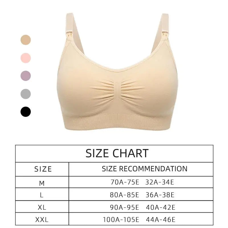 SereneMama – Seamless Nursing Bra 3-Pack