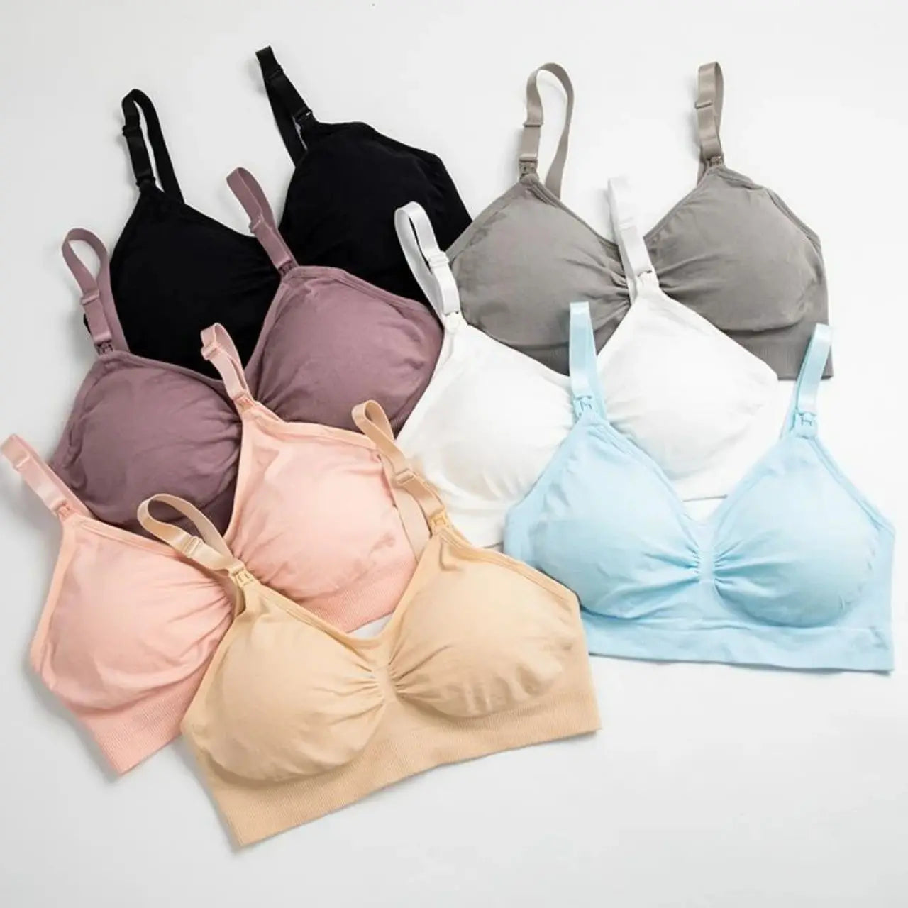 SereneMama – Seamless Nursing Bra 3-Pack