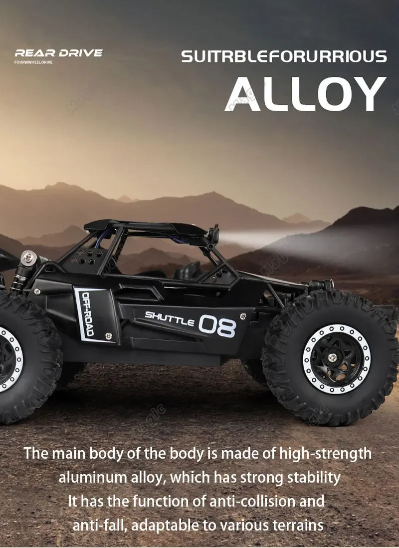 1:16 High-Speed Off-Road RC Car 2WD with LED Lights