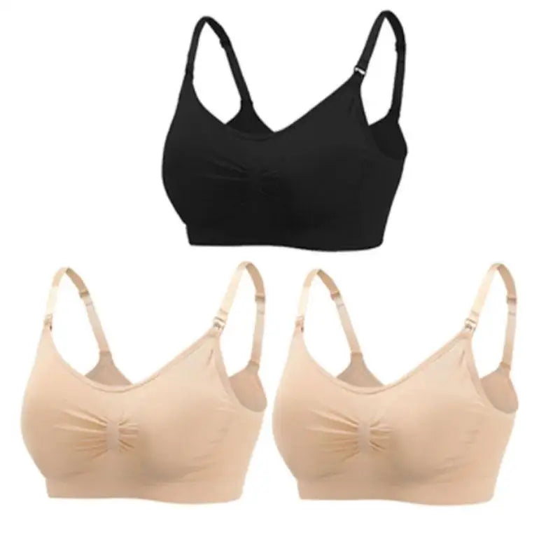 SereneMama – Seamless Nursing Bra 3-Pack