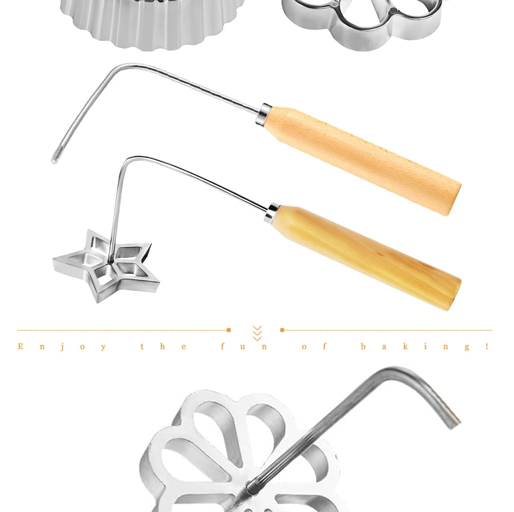 Rosette & Biscuit Craft Kit – Silicone Mould & Funnel Ring Set