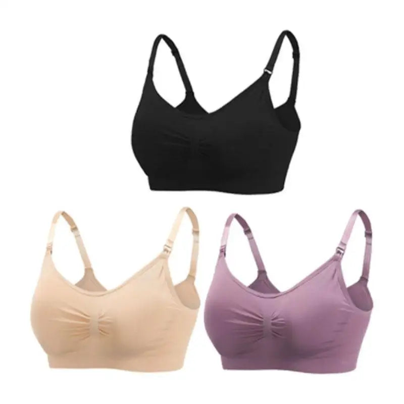SereneMama – Seamless Nursing Bra 3-Pack
