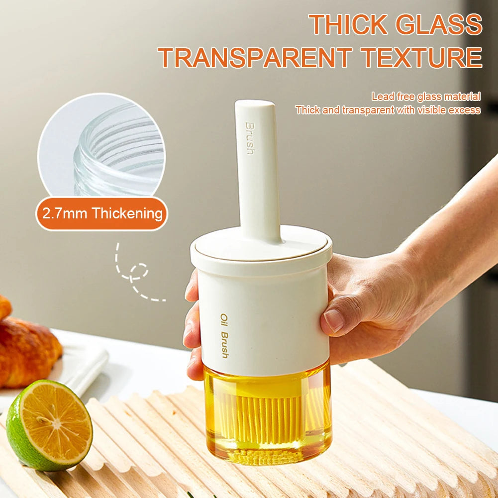 High-Temperature Silicone Oil Brush with Integrated Bottle
