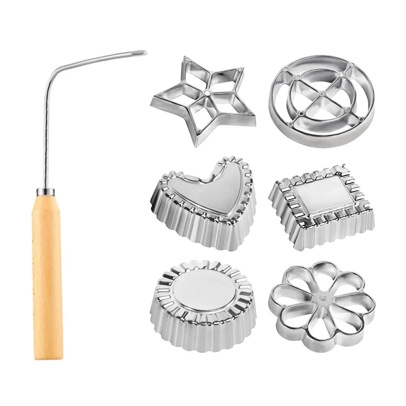 Rosette & Biscuit Craft Kit – Silicone Mould & Funnel Ring Set