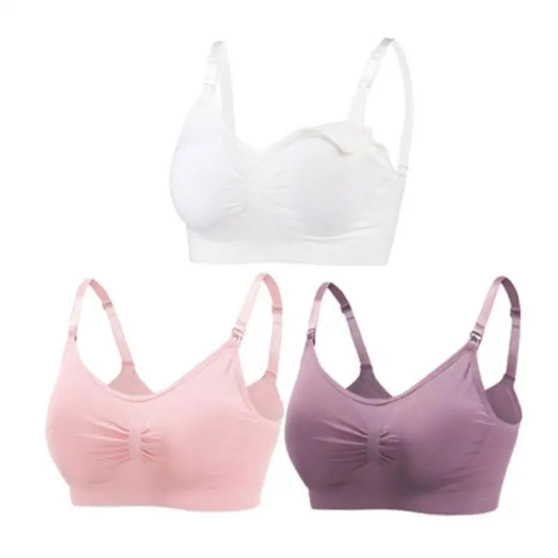 SereneMama – Seamless Nursing Bra 3-Pack
