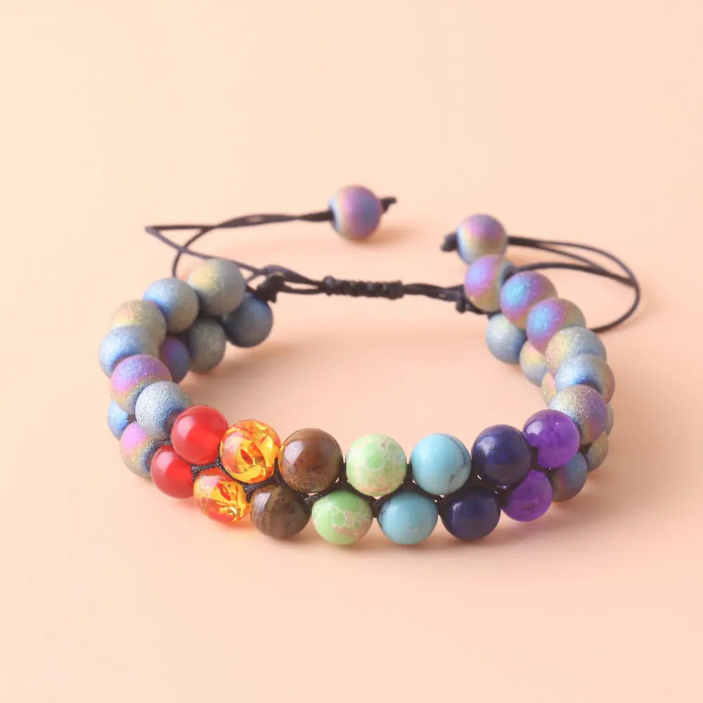 Aura Harmony Bracelet – Chakra Healing & Relaxation Stone Jewellery