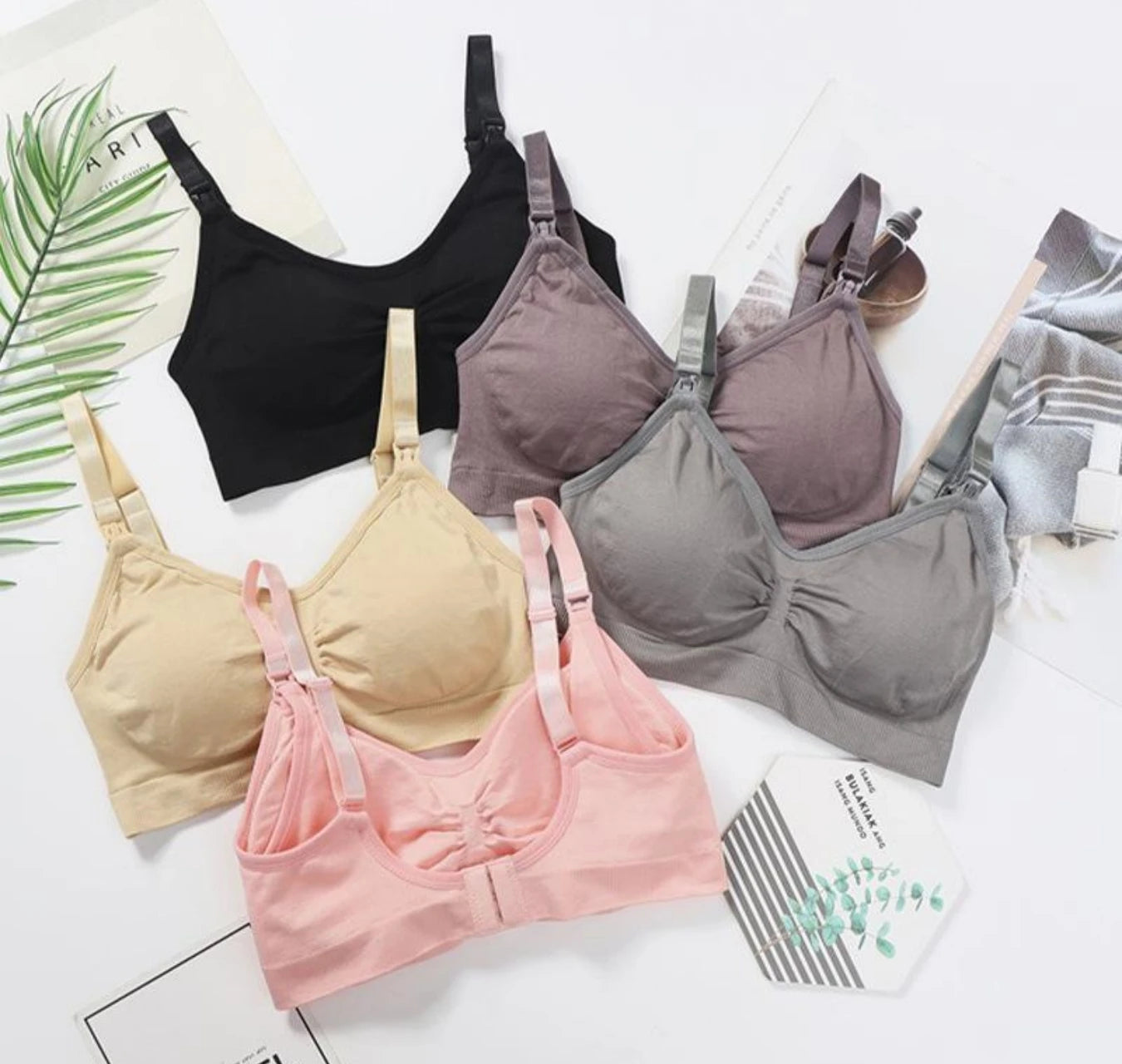 SereneMama – Seamless Nursing Bra 3-Pack