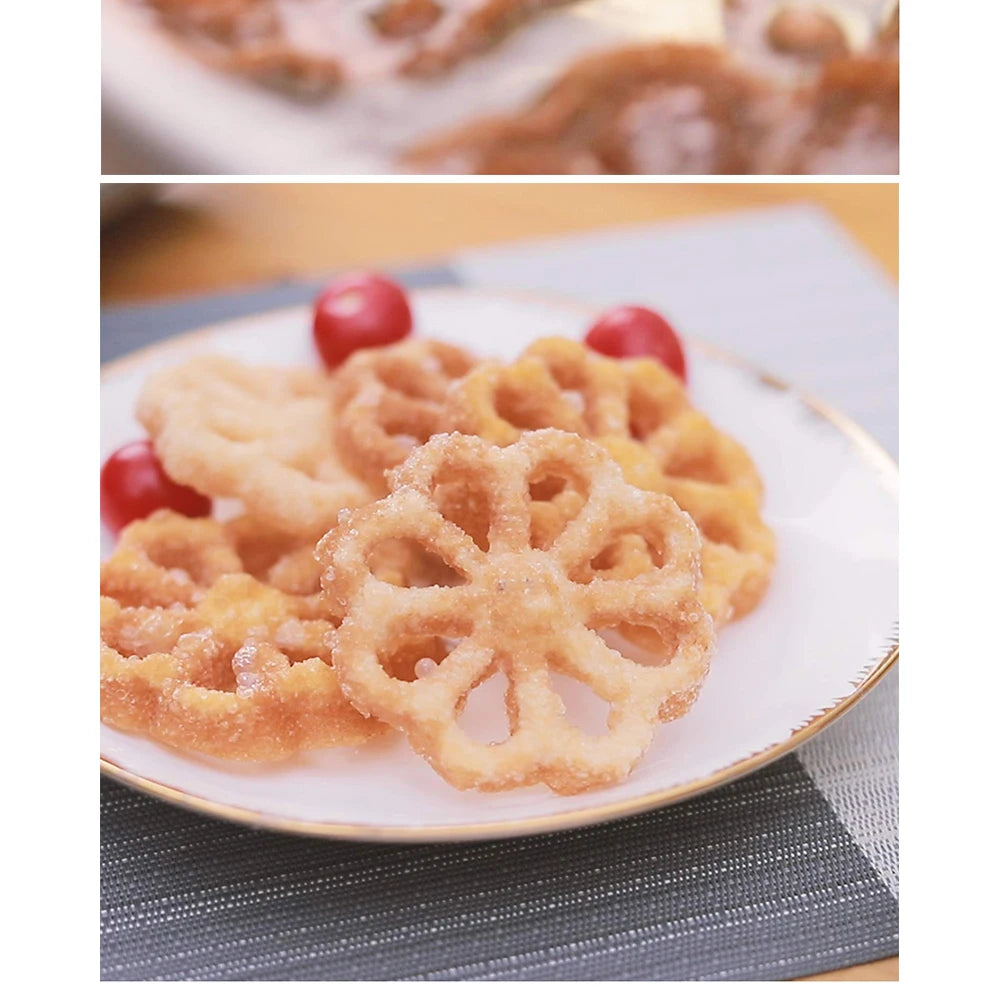 Rosette & Biscuit Craft Kit – Silicone Mould & Funnel Ring Set