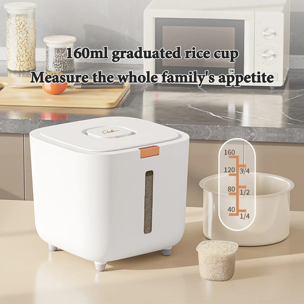 PurePantry Bin – Sealed Rice Dispenser with Lid (5kg/10kg)