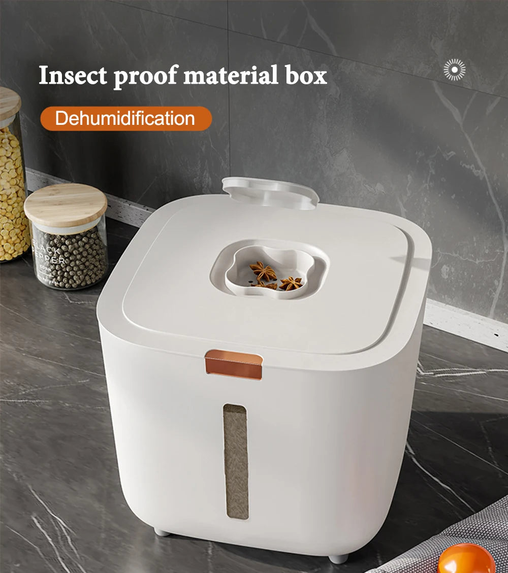 PurePantry Bin – Sealed Rice Dispenser with Lid (5kg/10kg)
