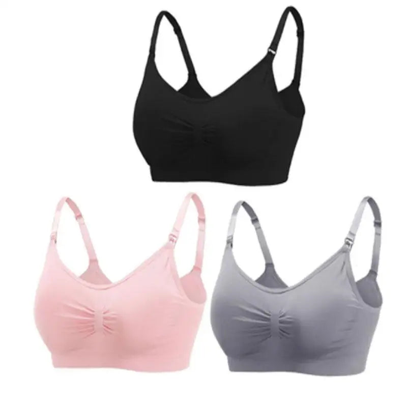 SereneMama – Seamless Nursing Bra 3-Pack