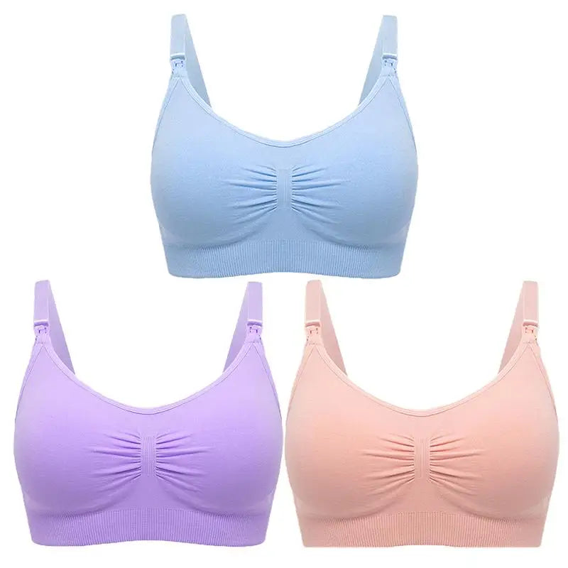 SereneMama – Seamless Nursing Bra 3-Pack