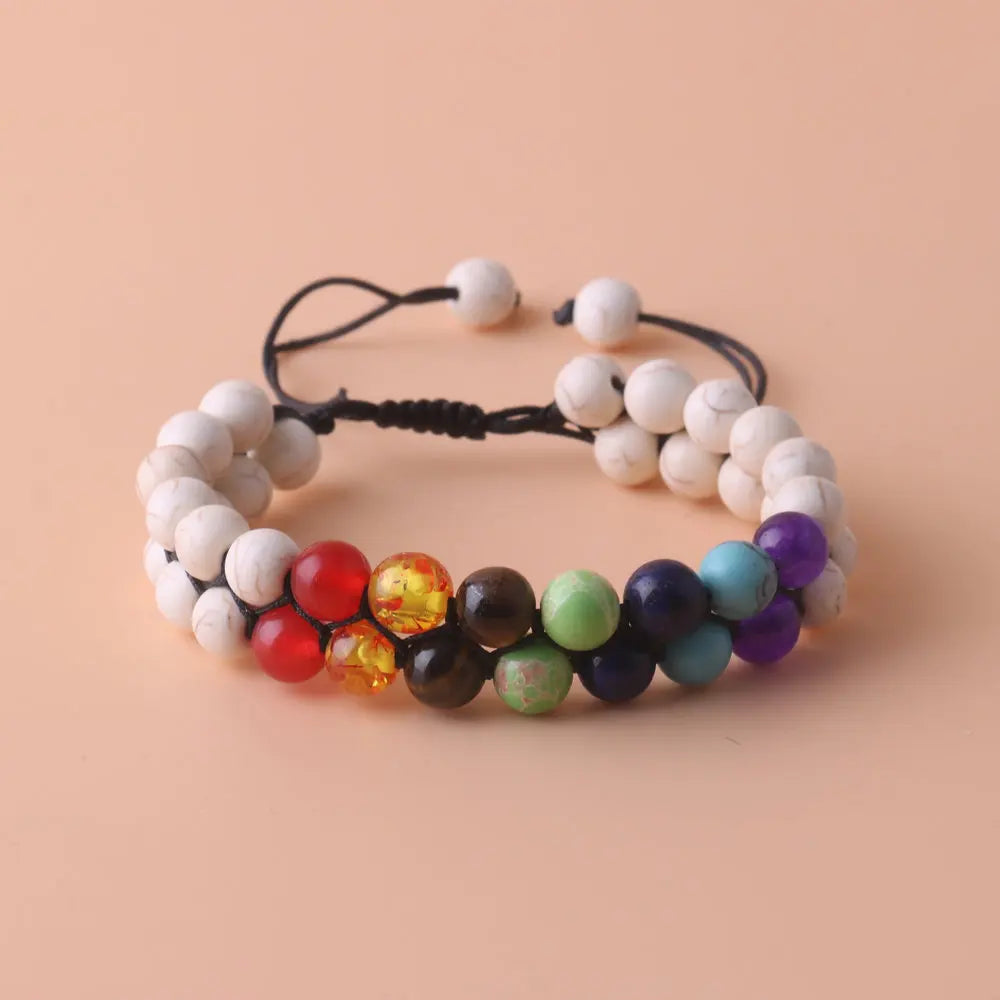 Aura Harmony Bracelet – Chakra Healing & Relaxation Stone Jewellery