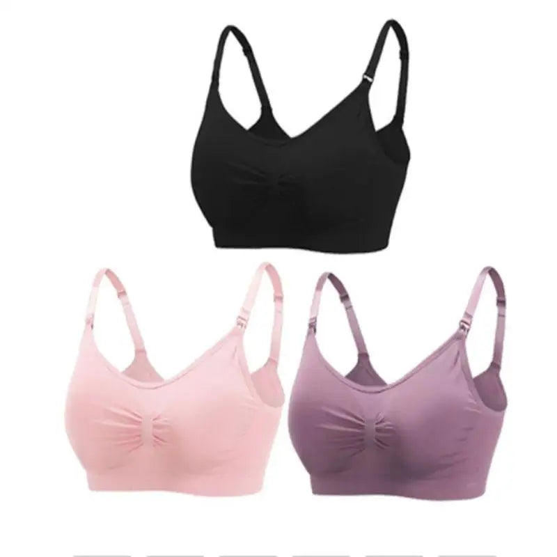 SereneMama – Seamless Nursing Bra 3-Pack