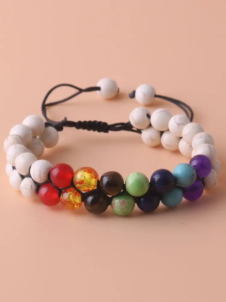 Aura Harmony Bracelet – Chakra Healing & Relaxation Stone Jewellery