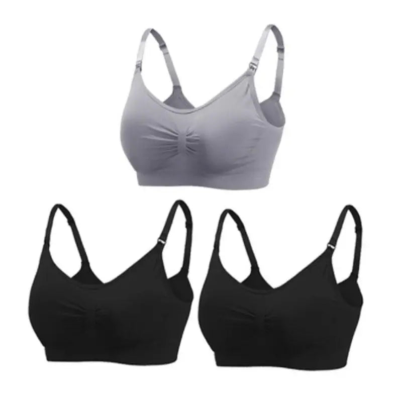 SereneMama – Seamless Nursing Bra 3-Pack