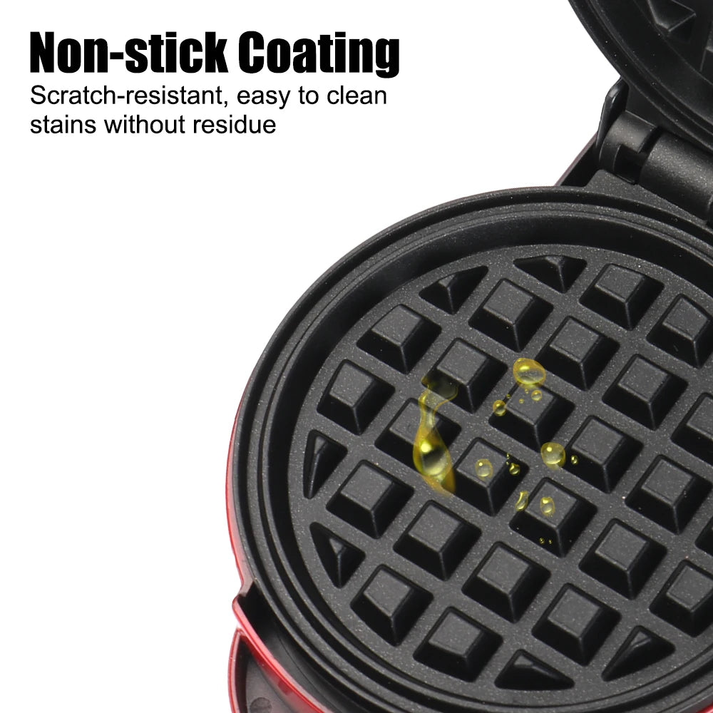 WaffleWhizz Mini – Bubble Egg Waffle Maker for Easy Mornings