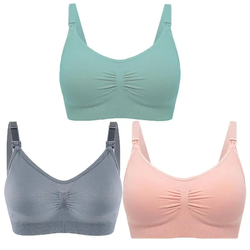 SereneMama – Seamless Nursing Bra 3-Pack