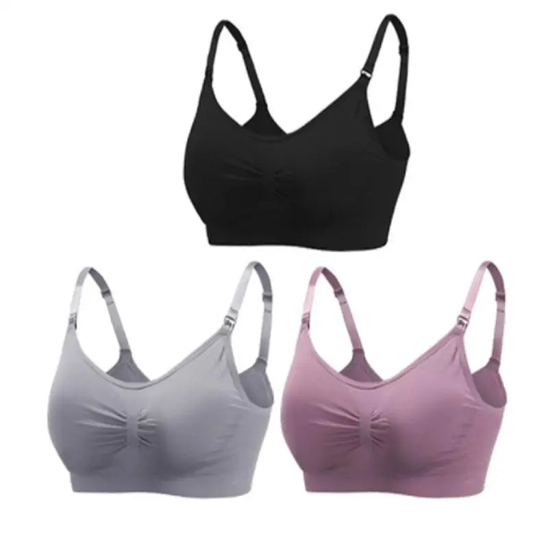 SereneMama – Seamless Nursing Bra 3-Pack