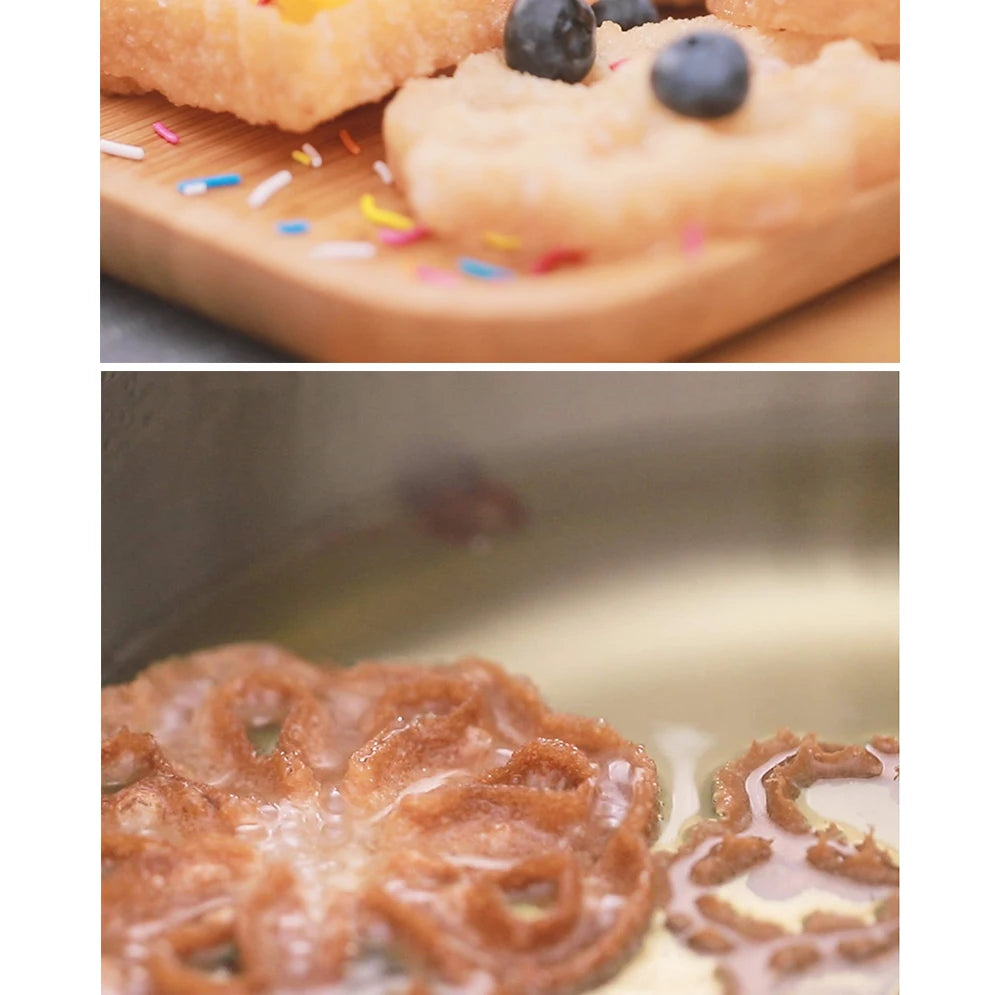 Rosette & Biscuit Craft Kit – Silicone Mould & Funnel Ring Set