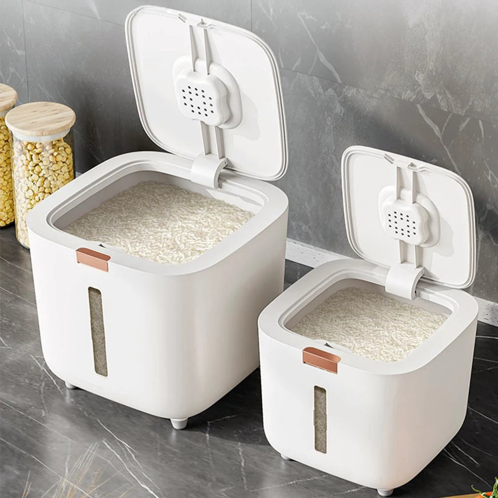 PurePantry Bin – Sealed Rice Dispenser with Lid (5kg/10kg)