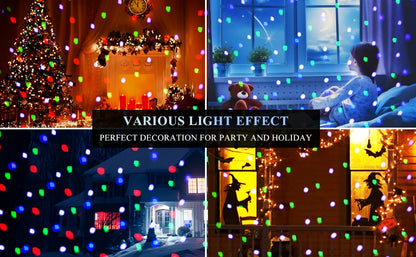 Christmas Snowfall Projector Lights – Indoor & Outdoor Holiday Lighting with Remote
