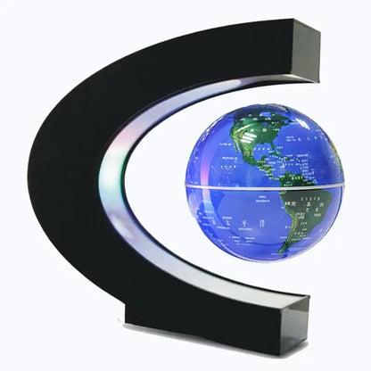 "GlobeHover™ Magnetic Levitation LED Lamp – Futuristic World Décor"