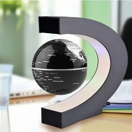 "GlobeHover™ Magnetic Levitation LED Lamp – Futuristic World Décor"