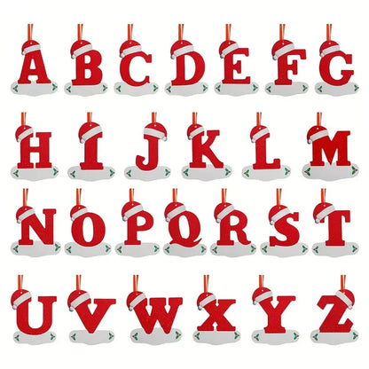 Merry Christmas Alphabet Ornaments – Letter Pendants for Christmas Tree & Home Decor