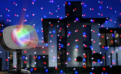 Christmas Snowfall Projector Lights – Indoor & Outdoor Holiday Lighting with Remote