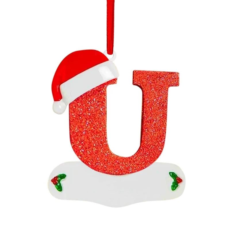 Merry Christmas Alphabet Ornaments – Letter Pendants for Christmas Tree & Home Decor