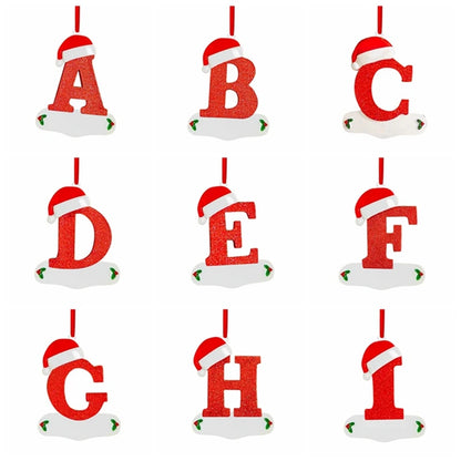 Merry Christmas Alphabet Ornaments – Letter Pendants for Christmas Tree & Home Decor