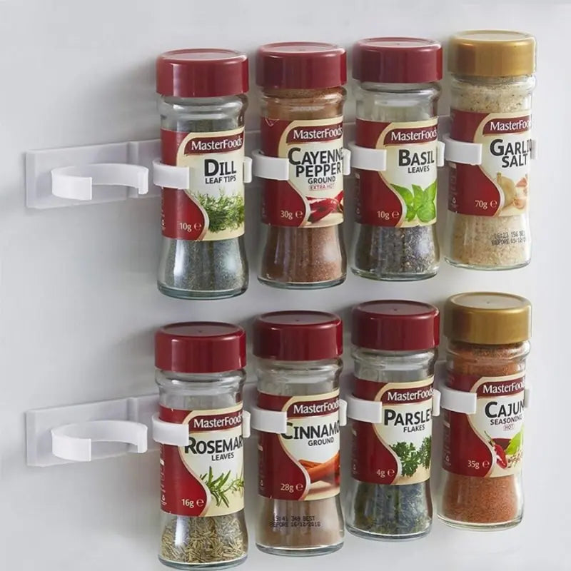 JarGrip Set – Space-Saving Wall Spice Rack (2-Pack)