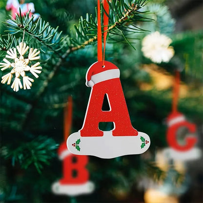 Merry Christmas Alphabet Ornaments – Letter Pendants for Christmas Tree & Home Decor