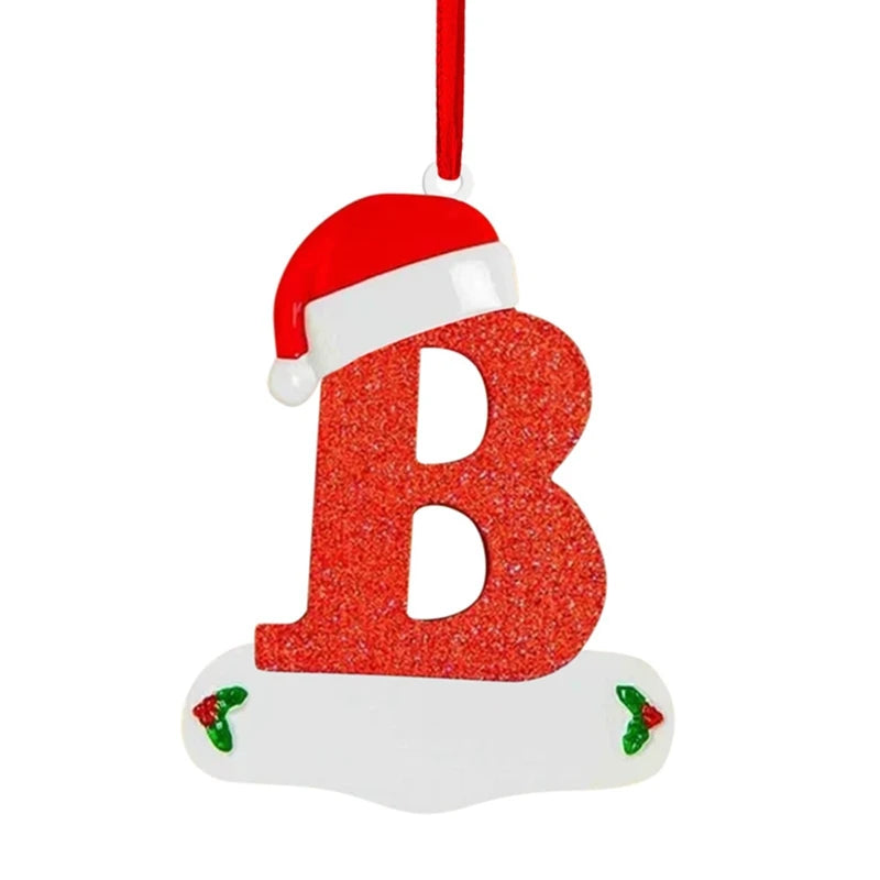 Merry Christmas Alphabet Ornaments – Letter Pendants for Christmas Tree & Home Decor