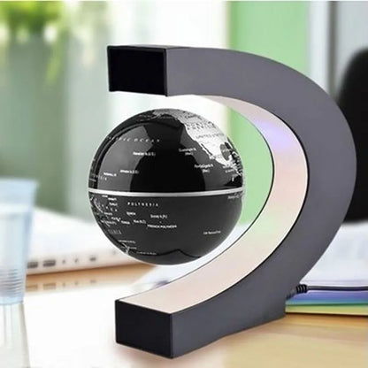 "GlobeHover™ Magnetic Levitation LED Lamp – Futuristic World Décor"