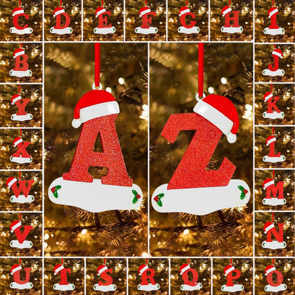 Merry Christmas Alphabet Ornaments – Letter Pendants for Christmas Tree & Home Decor
