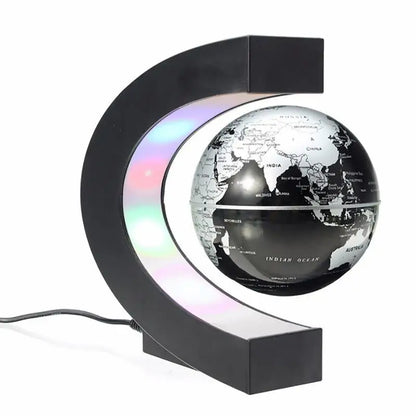 "GlobeHover™ Magnetic Levitation LED Lamp – Futuristic World Décor"