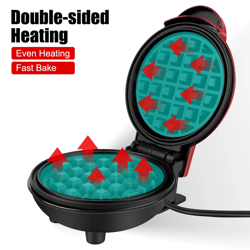 WaffleWhizz Mini – Bubble Egg Waffle Maker for Easy Mornings