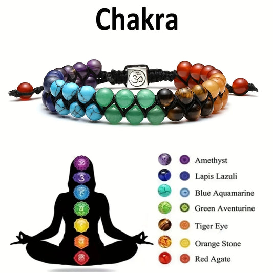 Aura Harmony Bracelet – Chakra Healing & Relaxation Stone Jewellery