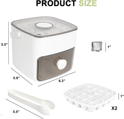 ChillEase 48 – Ice Cube Tray with Storage & Easy Release