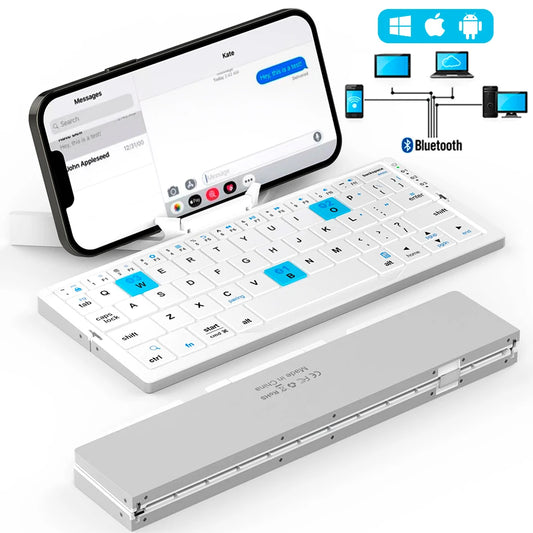 TriConnect Fold – Wireless Bluetooth Keyboard with Stand